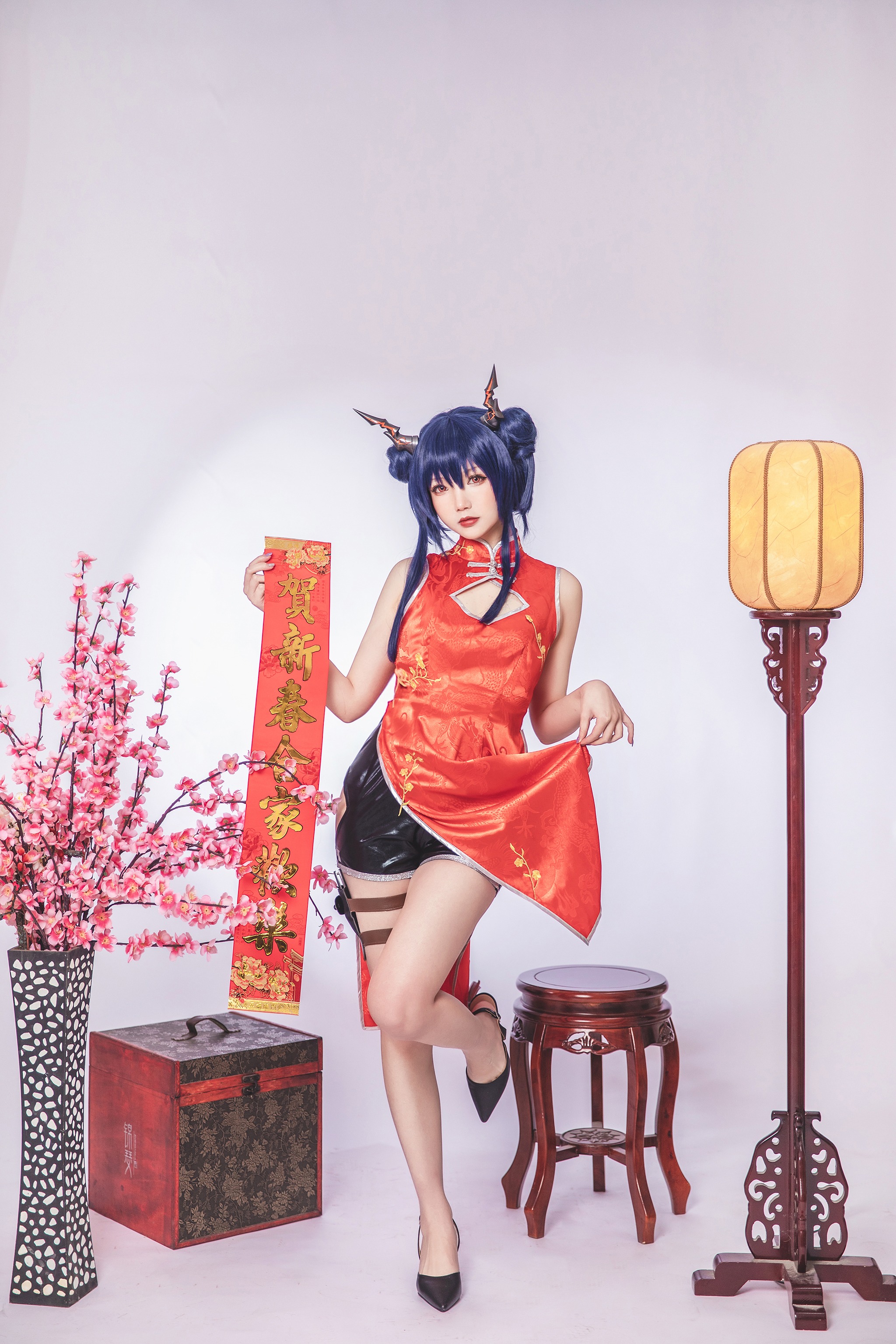 图片[1]-雪晴Astra – NO.060 明日方舟 陈 旗袍 [17P]-XikXak
